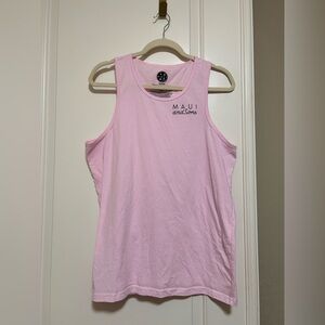 🏄🏽‍♀️🌊🦩Vintage 90s Maui and Sons Pink Tank Top - Made in the US 🏄🏽‍♀️🌊🦩